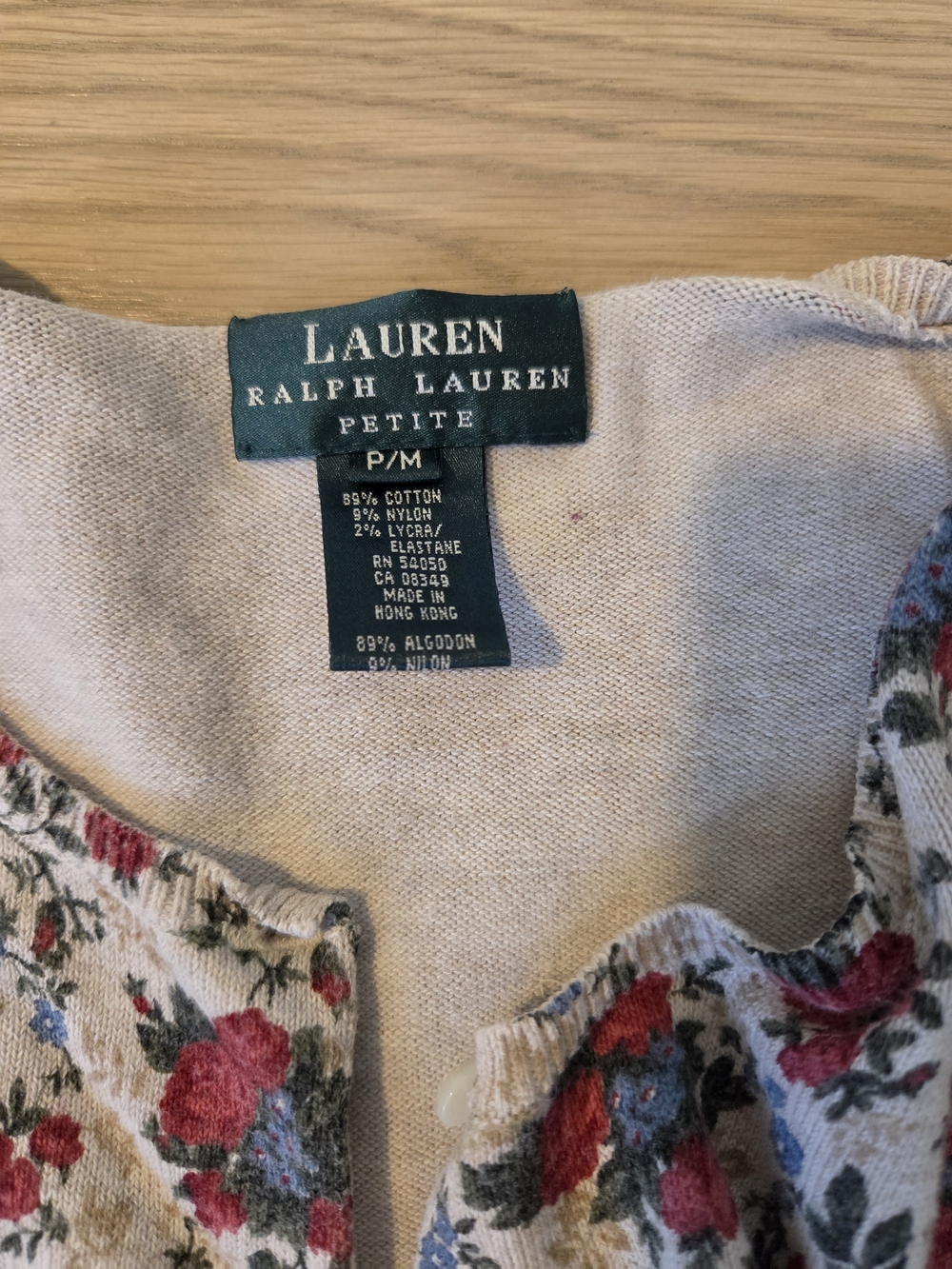 Ralph Lauren Floral Scoop Neck Tank Top And Cardigan Set - Picture 7 of 9